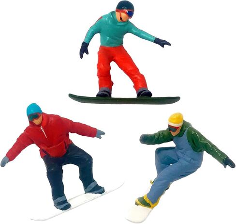 Miniature Skiing Figure Set for Tabletop Display - 3 Pieces, D in Saudi Arabia