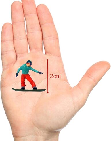 Miniature Skiing Figure Set for Tabletop Display - 3 Pieces, D in Saudi Arabia