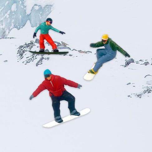 Miniature Skiing Figure Set for Tabletop Display - 3 Pieces, D in Saudi Arabia