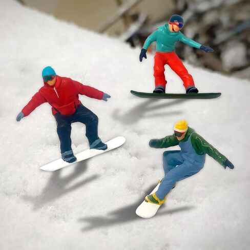 Miniature Skiing Figure Set for Tabletop Display - 3 Pieces, D in Saudi Arabia