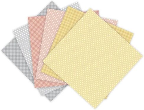 12 Sheets Spring Colors Craft Paper Pads Cutting Dies Art Background Origami Scrapbooking Card Making in Saudi Arabia