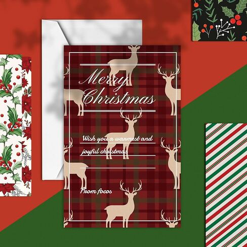 24 Sheets Christmas Pattern Pad 11.8'' x 11.8'' Vintage Christmas Scrapbook Paper Pad Red Green Textured Xmas Candy Canes Patterned Double-Sided Cardstock Paper for Background DIY Card Making Origami in Saudi Arabia