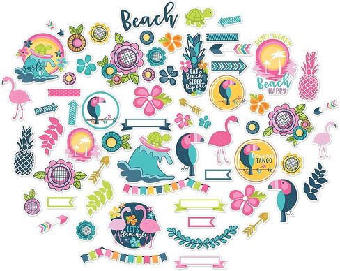 Die Cuts & Paper Set - Surf's Up - by Miss Kate Cuttables - 16 Double - Sided 12"x12" Premium Specialty Paper Sheets & Over 60 Coordinating Die Cuts in Saudi Arabia