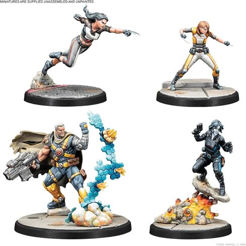 Asmodee Marvel: Crisis Protocol X-Force Affiliation Pack - Cable, Domino, X-23 & Honey Badger, Tabletop Superhero Game, Ages 14+, 2 Players, 90 Minute Playtime in Saudi Arabia