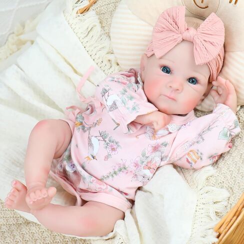 Reborn Baby Dolls - Realistic Baby Doll Cute Soft Vinyl Real Life Baby Dolls with Complete Accessories for 3+ Years Old Gifts in Saudi Arabia