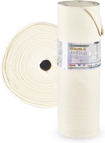 The Warm Company - Warm & Plush Cotton Batting – 45" x 10 Yard Bolt, Extra Loft 100% Cotton Quilt Batting for Sewing & Quilting Projects in Kuwait