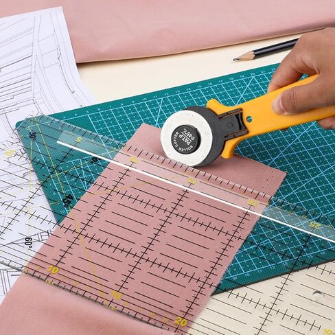10-Pack Ruler Grips Transparent Quilting Ruler Strips - Non-Slip Adhesive Tape for Sewing, Craft & Cutting Rulers (30cm/11.8" Length, 0.5cm/0.19" Width) | Quilt Making & Craft Supplies in Saudi Arabia