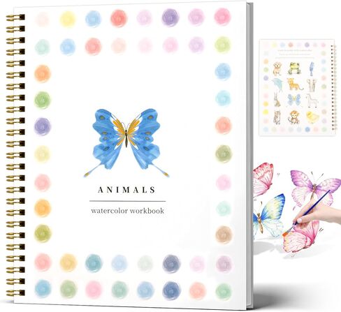 Watercolor Workbooks Coloring Book Beginner Friendly Coloring Book Art Crafts Painting Kit Nature Scenes Paint Set for Creative Exploration Gift for Adults Teens (Vacation) in Saudi Arabia