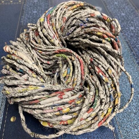 KNITSILK Recycled Newspaper Yarn - Magical Chunky, Basket Weaving, Altered & Mixed Media Projects, Fibre Art(Pack of 1) in Saudi Arabia