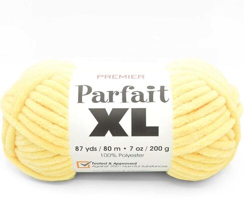 غزل Premier Yarns Parfait XL، غزل مثالي للكروشيه والحياكة، غزل جامبو، مصنوع من البوليستر بنسبة 100%، وردي خرافي، 7 أونصة، 87 ياردة in Saudi Arabia