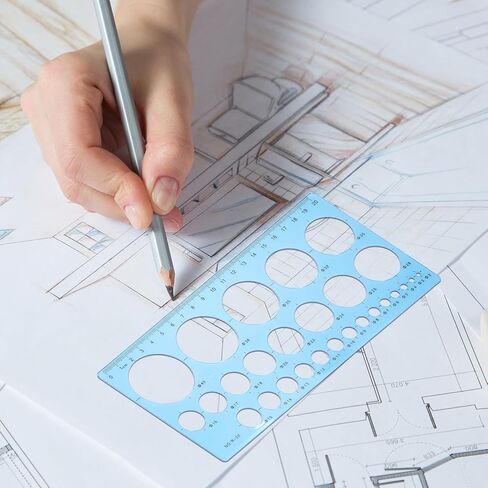 قالب دائرة استنسل دائرة قالب دائرة لرسم استنسل دائرة استنسل هندسي قوالب رسم مستديرة مسطرة بلاستيكية شفافة للوازم المكتبية المدرسية قطعتان in Kuwait