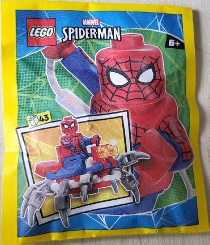 LEGO Superheroes: Spiderman Minifigure with Spider-Crawler - Ages 6+ in Saudi Arabia