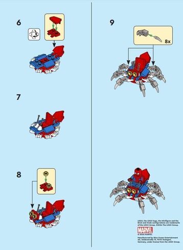LEGO Superheroes: Spiderman Minifigure with Spider-Crawler - Ages 6+ in Saudi Arabia