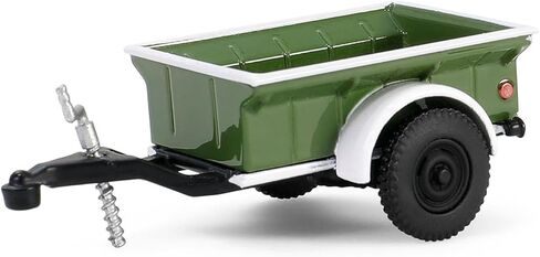 Greenlight 1/64 1950 Dodge Power Wagon مع مقطورة شحن 1/4 طن، أخضر وأبيض، سلسلة Hitch & Tow 32 32320-A in Kuwait
