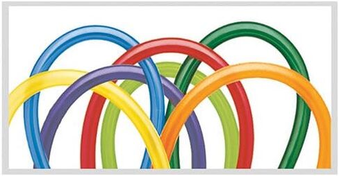 Qualatex 99321 Carnival Assortment Latex Balloons, 260Q, Multicolor, Pack of 100 in Saudi Arabia