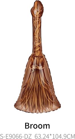 6pcs Magical Wizard Hat Balloons Hary Balloon Broom Balloons for Magic Themed Birthday Decorations Wizard Party Decor Magic Poter Decor Graduation Party Baby Shower Party Supplies in Saudi Arabia