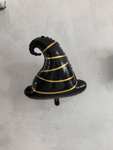 6pcs Magical Wizard Hat Balloons Hary Balloon Broom Balloons for Magic Themed Birthday Decorations Wizard Party Decor Magic Poter Decor Graduation Party Baby Shower Party Supplies in Saudi Arabia