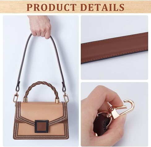 arricraft Leather Purse Strap, 22.75inch Handbag Shoulder Strap for Shoulder Bag Making in Saudi Arabia