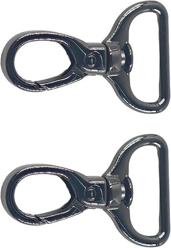 pson 2Pcs 1 Inch D Ring Swivel Lobster Clasp, Premium Metal Push Gate Snap Hooks for DIY Keychain, Purse Straps, Handbags, Lanyards & Craft Projects(Silver) in Saudi Arabia