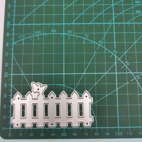 Butterfly Fence Die Cut for Card Making, Garden Metal Cutting Dies Congratulations Die Cuts Happy Birthday Embossing Stencils Template for DIY Scrap-Booking Decor Wedding Birthday Blessing Card in Saudi Arabia