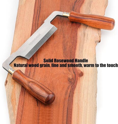 TOOLCOOL Draw Knife Debarking Tool Tree Bark Removal Tool Hardwood Handle 4.3 Inch Straight Blade Drawknife Woodworking Tool in Kuwait