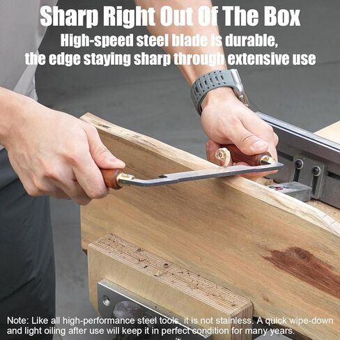 TOOLCOOL Draw Knife Debarking Tool Tree Bark Removal Tool Hardwood Handle 4.3 Inch Straight Blade Drawknife Woodworking Tool in Kuwait