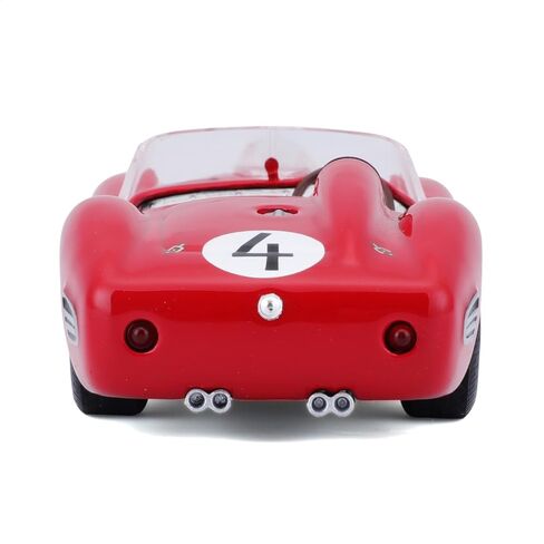 Bburago Ferrari Testarossa (1959): نموذج سيارة بمقياس 1:43، سلسلة سباقات فيراري، صندوق هدايا، 12 سم، أحمر #4 (18-36307) in Saudi Arabia