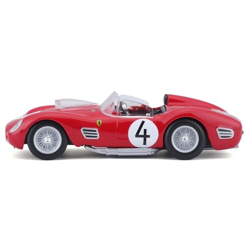 Bburago Ferrari Testarossa (1959): نموذج سيارة بمقياس 1:43، سلسلة سباقات فيراري، صندوق هدايا، 12 سم، أحمر #4 (18-36307) in Saudi Arabia