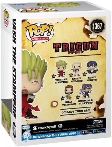 Funko Pop Animation: Trigun - VASH The Stampede مع شخصية دوناتس (حصريًا لـ Gamestop) in Kuwait