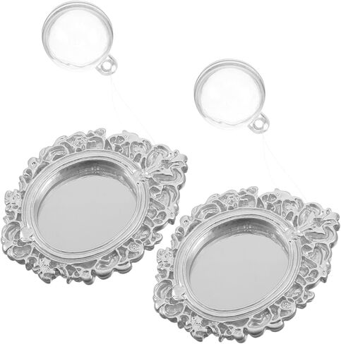 2pcs Betta Fish Mirrors Fun Aquarium Decor Training for Betta Fish Floating Accessories for Decorations Unique Design Interactive Play in Saudi Arabia