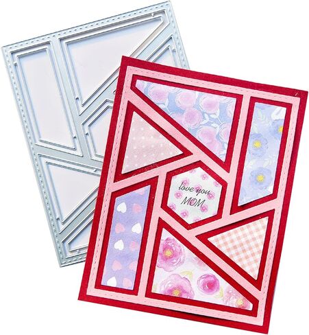 Sun Ray Background Metal Cutting Dies with Quilting Frame Die Stencil Template for Card Making Greeting Words Phrases Die Cuts for Scrapbooking Paper Crafting Decoration in Saudi Arabia
