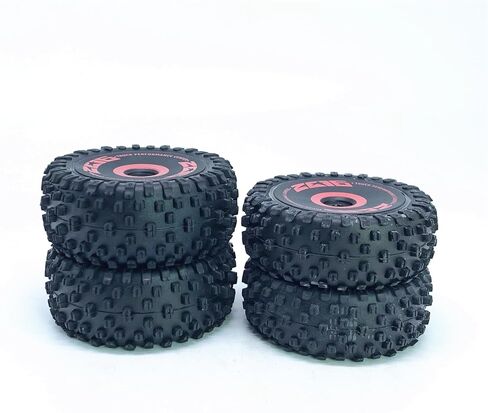 KingVal Replacement Front and Rear Wheel Tire Tyre Set RC Parts Compatible with WLtoys 124016 RC Car in Saudi Arabia