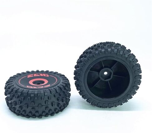 KingVal Replacement Front and Rear Wheel Tire Tyre Set RC Parts Compatible with WLtoys 124016 RC Car in Saudi Arabia