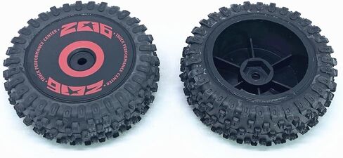 KingVal Replacement Front and Rear Wheel Tire Tyre Set RC Parts Compatible with WLtoys 124016 RC Car in Saudi Arabia