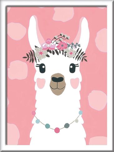 Ravensburger CreArt Drama Llama Paint by Numbers Kit for Kids - 12023079 - Painting Arts and Crafts for Ages 7 and Up in Saudi Arabia