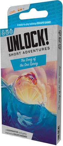Asmodee Unlock! Short Adventures 11: The Song of The Sea Spray - Immersive Escape Room Card Game for Kids and Adults, Ages 10+, 1-6 Players, 45 Minute Playtime in Saudi Arabia