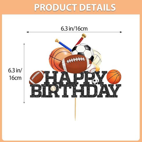 Sports Cake Topper Sports Cake Decorations Soccer Cake Topper Football Cake Decorations Birthday Decor for Sport in Saudi Arabia