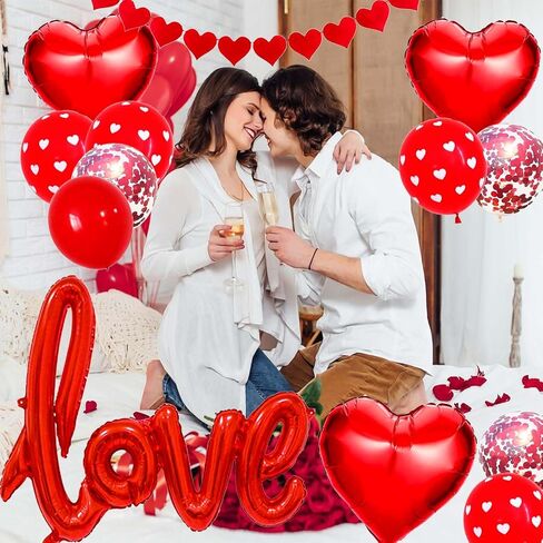 رسائل بالون الحب الأحمر، بالونات عيد الحب، بالونات أحبك، بالونات حمراء لعيد الحب، بالونات عيد الحب السعيد (الحب الأحمر) in Kuwait