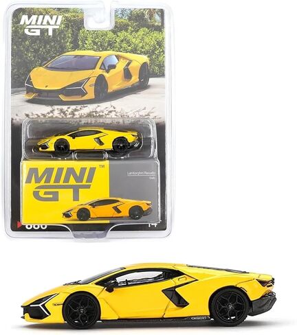 1:64 Diecast Model Car Compatible with Lamborghini Revuelto Giallo Yellow Limited Edition Mini GT MGT00886 in Saudi Arabia