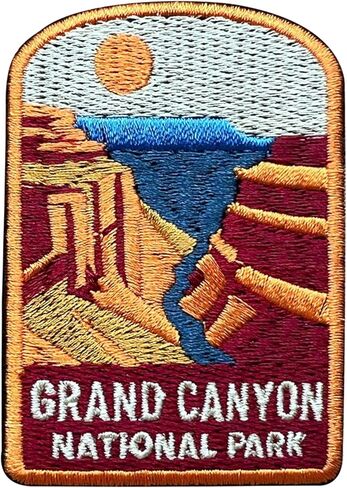Grand Canyon National Park 3 Inches Embroidery Patch, Iron On/Sew On Travel Embroidered Applique Patch, Travel Patches, Fabric Patches for Clothes Backpacks Hats,Natural DIY Accessories Gifts in Saudi Arabia