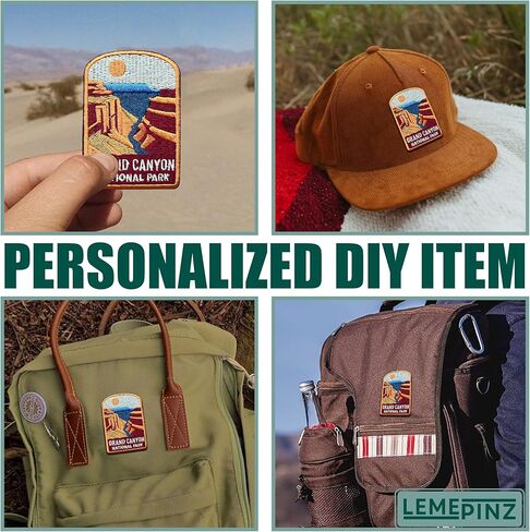 Grand Canyon National Park 3 Inches Embroidery Patch, Iron On/Sew On Travel Embroidered Applique Patch, Travel Patches, Fabric Patches for Clothes Backpacks Hats,Natural DIY Accessories Gifts in Saudi Arabia