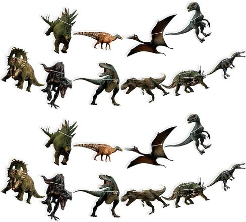 لافتة حفلات الديناصورات، زينة معلقة على شكل ديناصور، لافتات مقطوعة على شكل T-Rex لموضوع ديناصور الغابة، مستلزمات حفلات أعياد الميلاد وحفلات استقبال المولود الجديد، لافتة باب الحائط in Kuwait