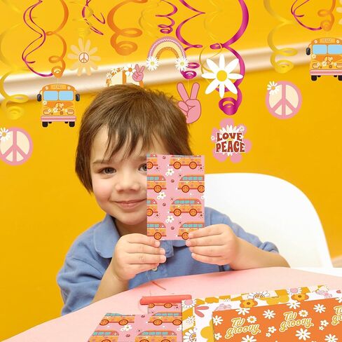 24 Sheets Orange Daisy Hippie Scrapbook Paper 12'' x 12'' Little Orange Daisy Boho Pattern Paper Pack Retro Boho Double-Sided Scrapbook Pack for Photo Albums, Gift Wrapping, Journal Decoration in Saudi Arabia
