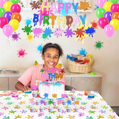 زينة كعكة عيد ميلاد سلايم - طبقة علوية لامعة لكعكة عيد الميلاد السعيد، ملونة إنها أغطية كب كيك للأطفال والبنات والأولاد، مستلزمات حفلات أعياد الميلاد in Saudi Arabia