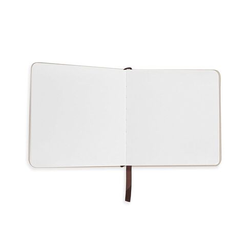ETCHR Miniature Sketchbook – Mixed Media 100% Cotton Cold-Press Paper, Lay-Flat Binding, Hardbound Vegan-Friendly PU Leather Cover (4 x 4 Inch Square) in Saudi Arabia