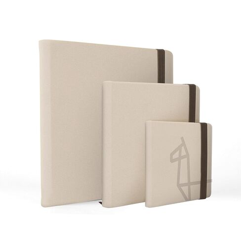 ETCHR Miniature Sketchbook – Mixed Media 100% Cotton Cold-Press Paper, Lay-Flat Binding, Hardbound Vegan-Friendly PU Leather Cover (4 x 4 Inch Square) in Saudi Arabia