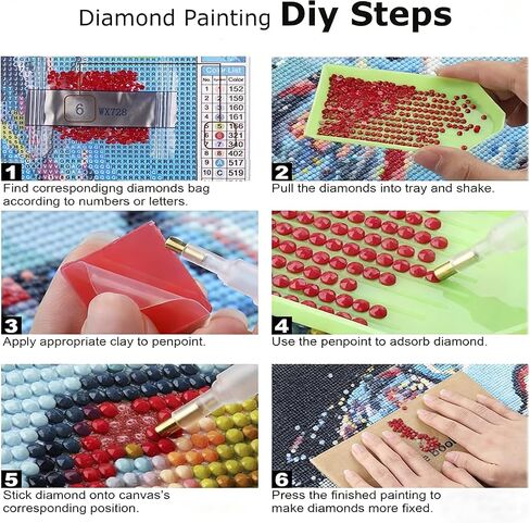 Jesus & Horse Diamond Art Painting Kit for Adults: 5D Full Drill Gem Painting with Diamond Dots. Sparkling DIY Christian Craft for Home Wall Decor, a Thoughtful Gift for Beginners,12x16 Inch in Kuwait