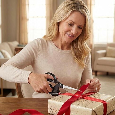 Laser Guided Scissors for Fabric Cutting, Precision Laser Guide for Flawless Straight Cuts, Ergonomic Comfort Grip Sharp Dressmaking Sewing Scissors for Quilting, Crafting in Saudi Arabia