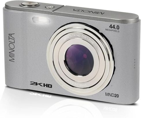 Minolta MND20 44 MP / 2.7K Ultra HD Digital Camera (Silver) in Kuwait