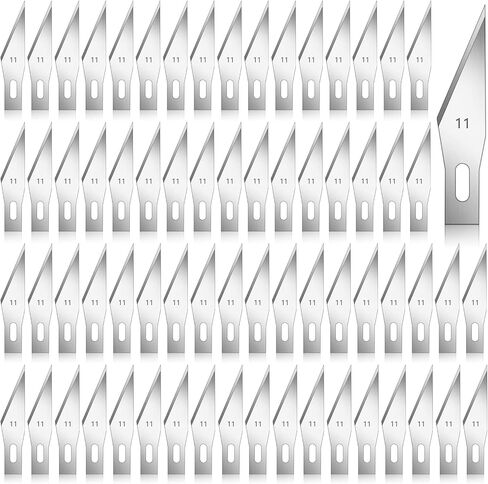 Zhehao 600 Pcs Knife Blades 11 High Carbon Steel Blades Bulk Hobby Art Refill #11 Precision Knife Replacement with Storage Case for Scrapbooking Cutting Stencils Wood Carving in Saudi Arabia